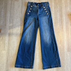 WHBM jeans  High rise wide leg